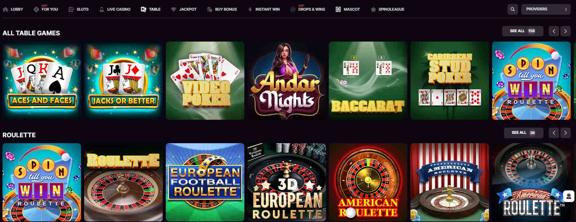 gospin casino bordspill