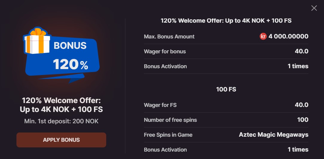 gospin casino velkomstbonus