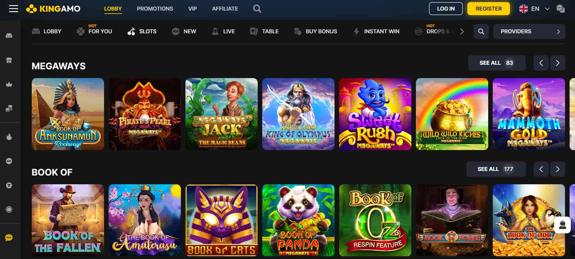 kingamo casino spilleautomater