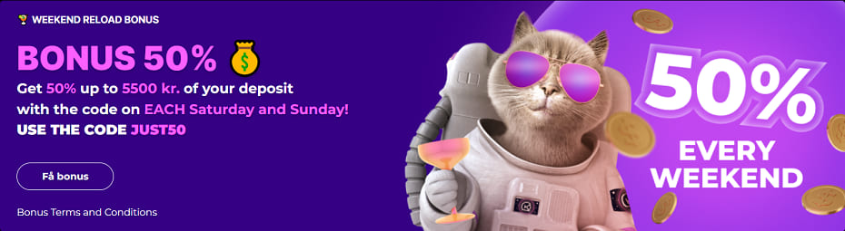 kosmonaut casino weekend reload