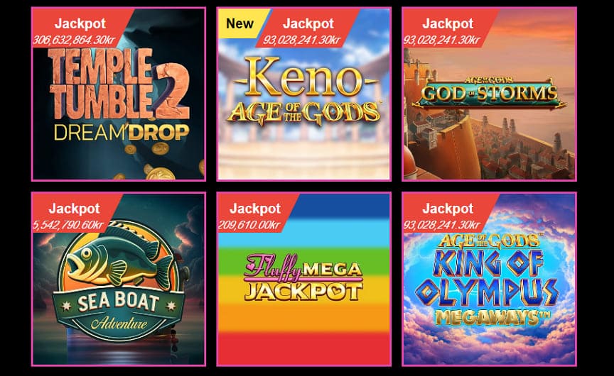 luckyniki jackpotspill