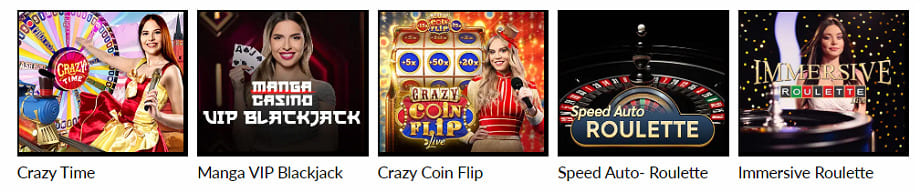 manga live casino