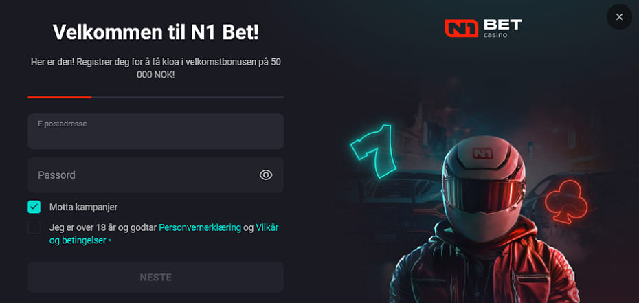 n1bet registrering
