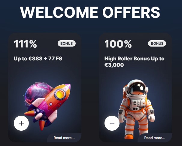 rocketwin casino velkomstbonuser