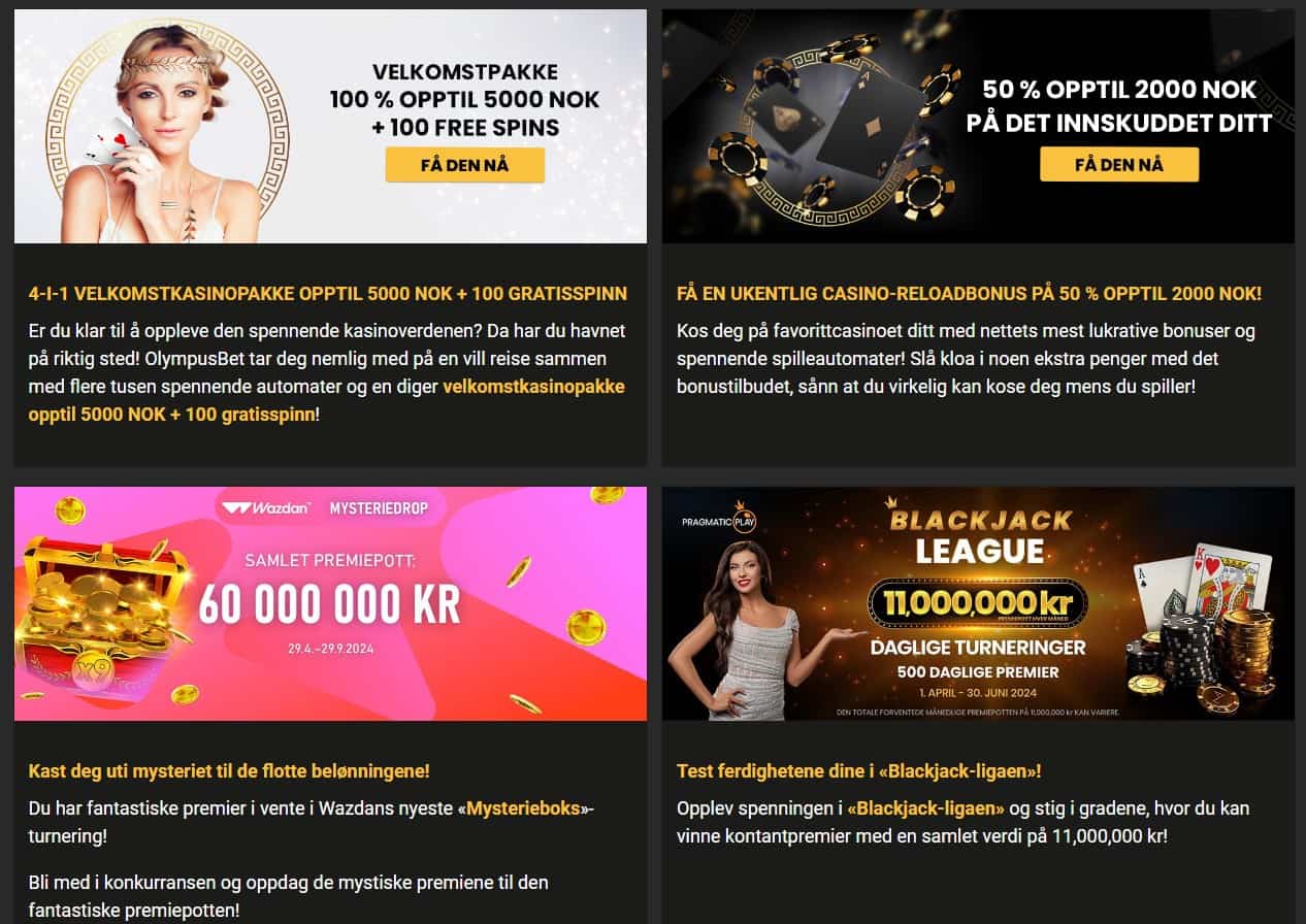 olympusbet casino kampanjer