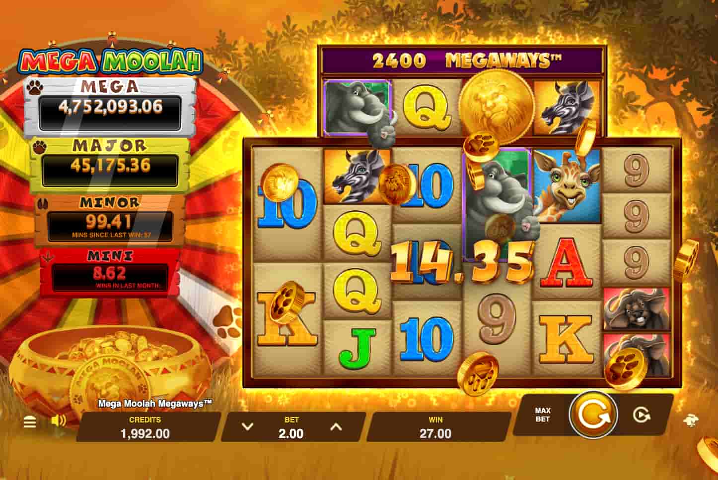 Mega Moolah Megaways screenshot 4