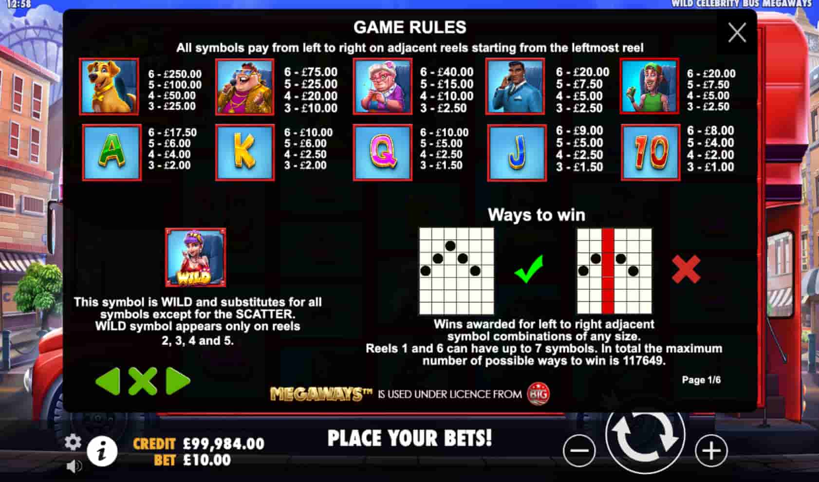 Wild Celebrity Bus Megaways screenshot 5