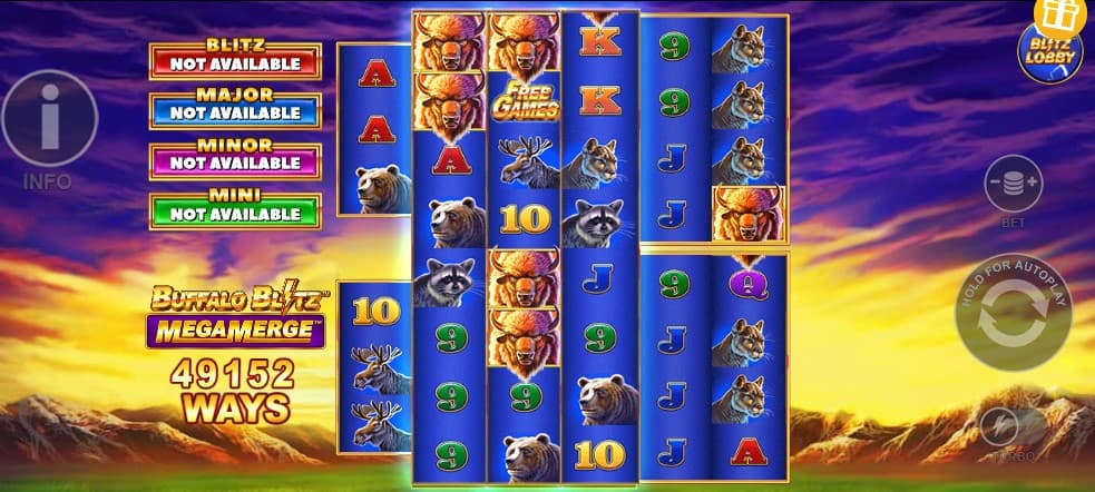 buffalo blitz mega merge play