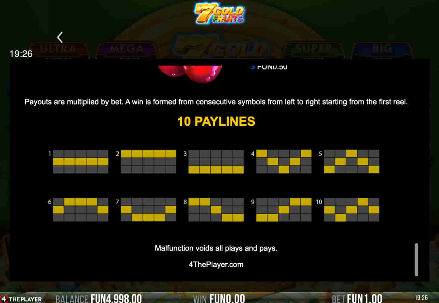 7 Gold Fruits screenshot 4