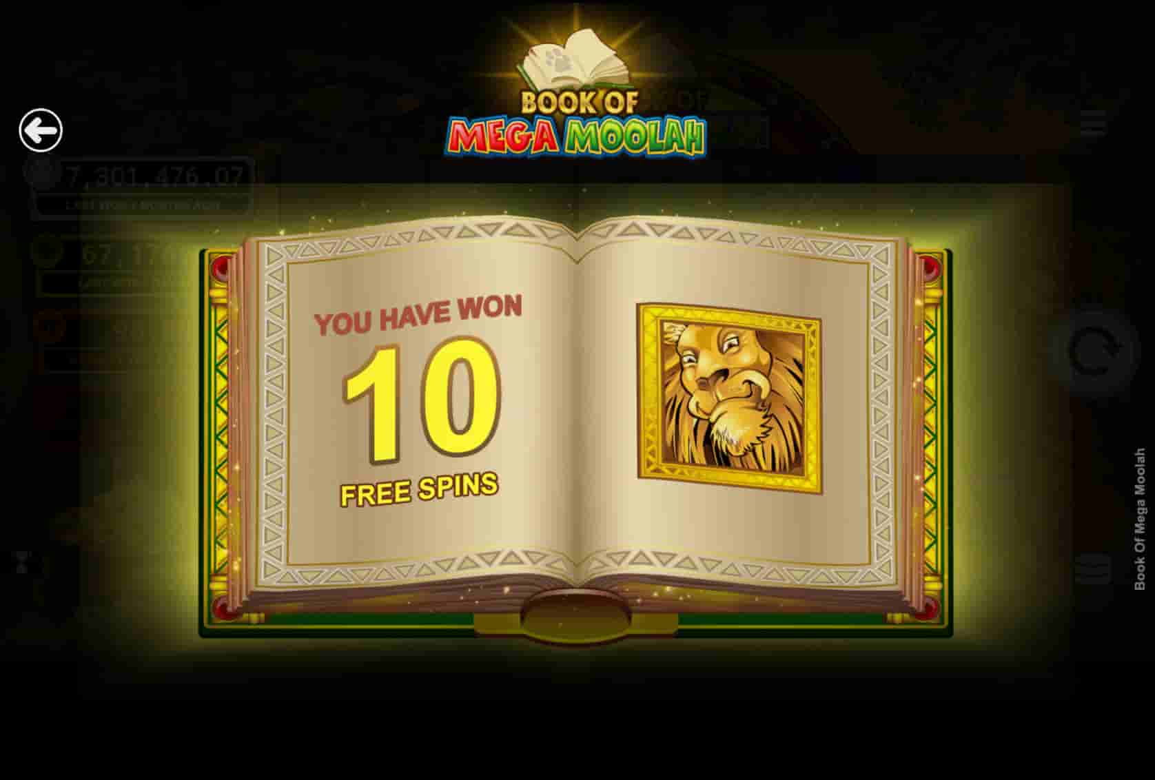 Book of Mega Moolah screenshot 4