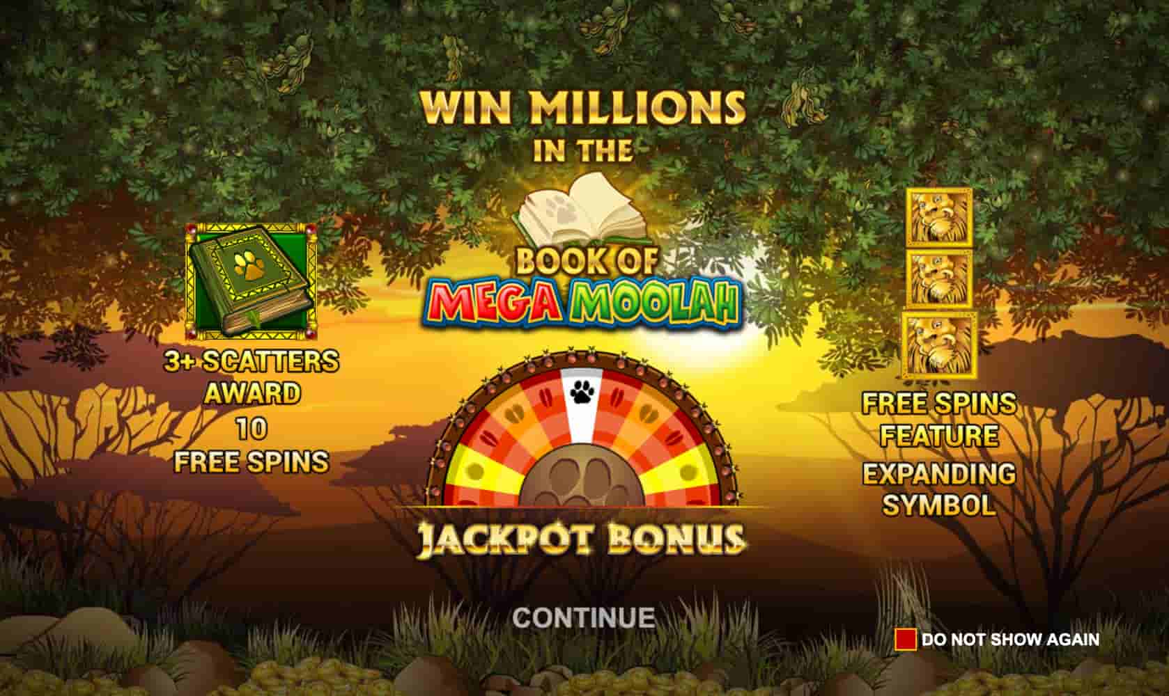Book of Mega Moolah screenshot 5