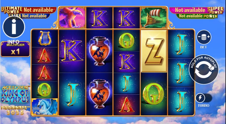 age of the gods king of olympus megaways game