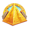 ancient script symbol pyramid