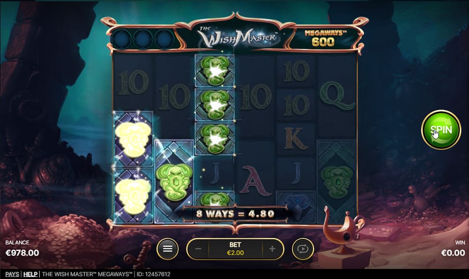 the wish master megaways game