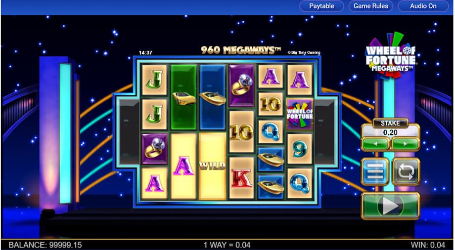 wheel of fortune megaways slot