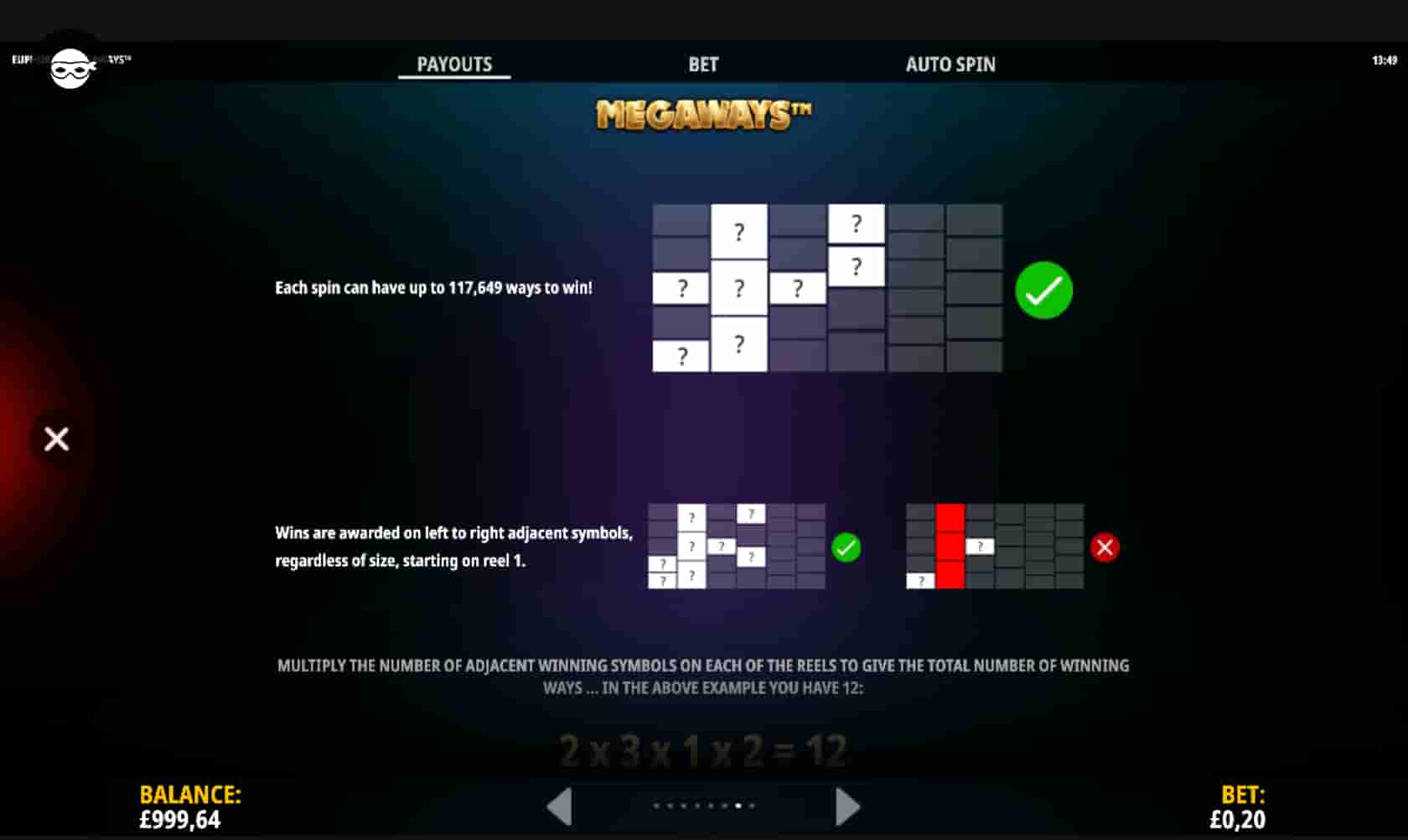 Euphoria Megaways screenshot 4