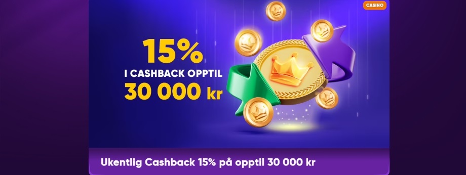 kingmaker ukentlig cashback