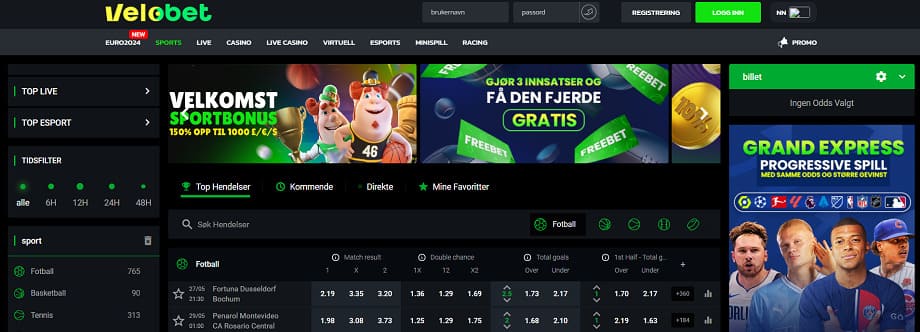 velobet sportbok