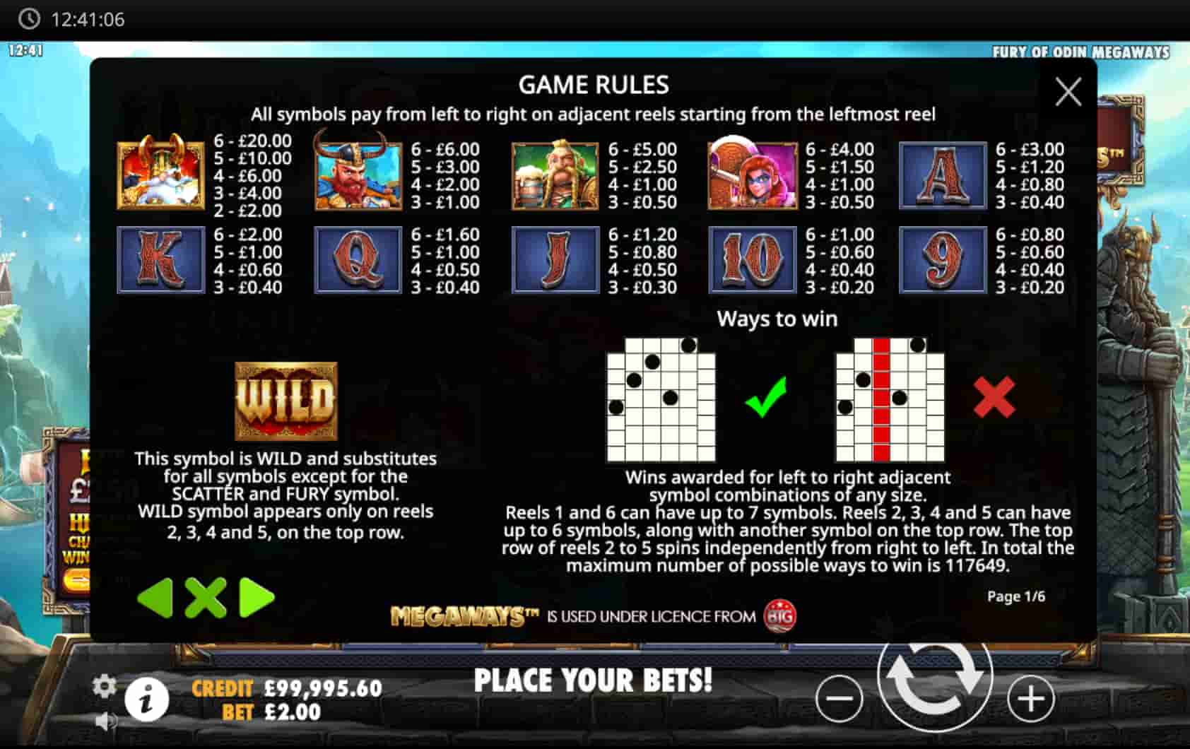 Fury of Odin Megaways screenshot 4