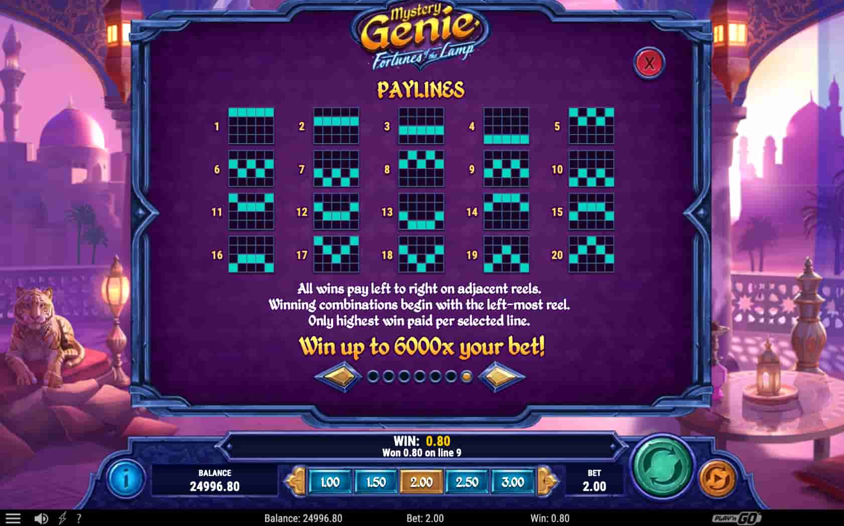 Mystery Genie Fortunes of the Lamp Slot screenshot 4