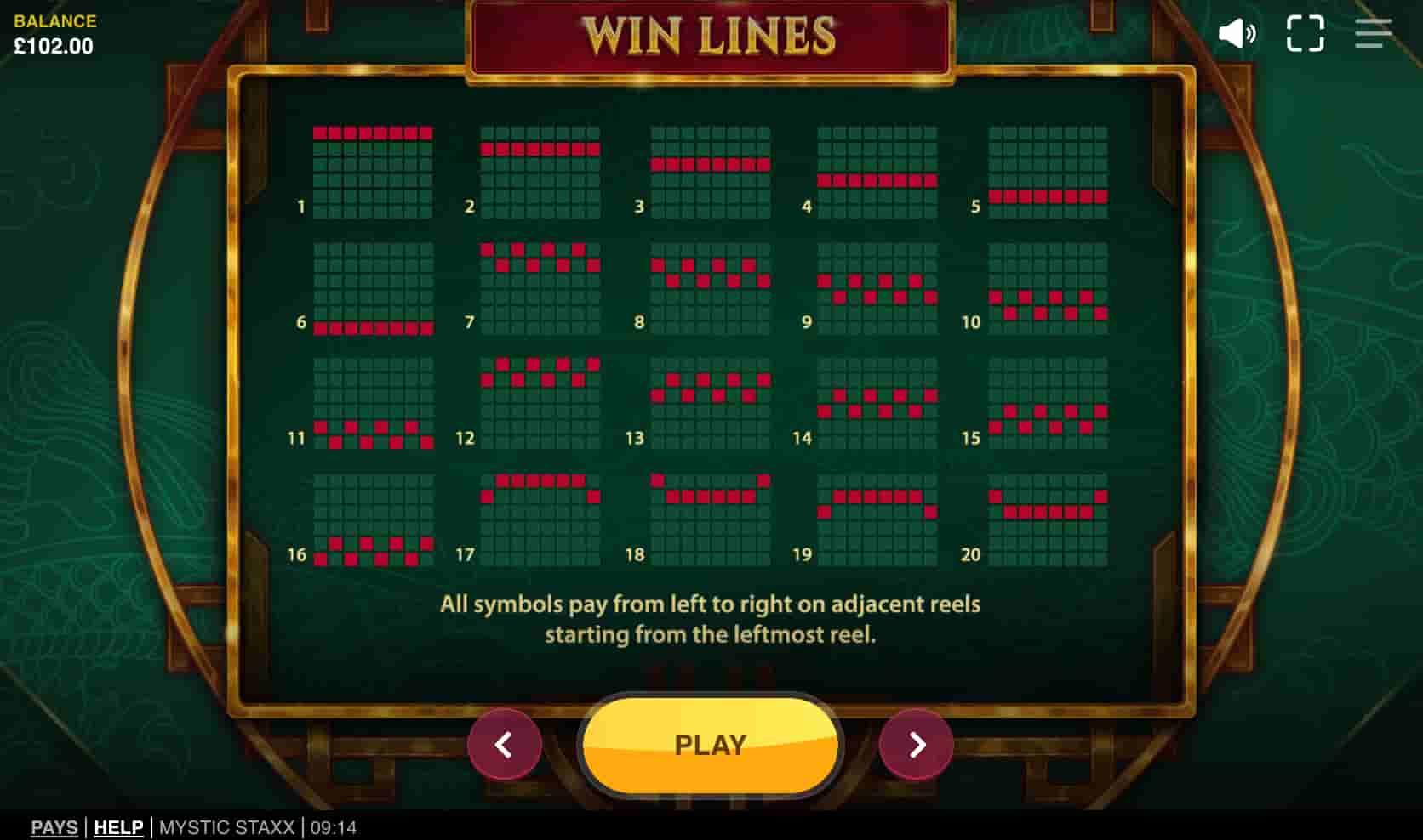 Mystic Staxx slot screenshot 5