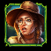 jackpot hunter kvinnelig eventyrer symbol
