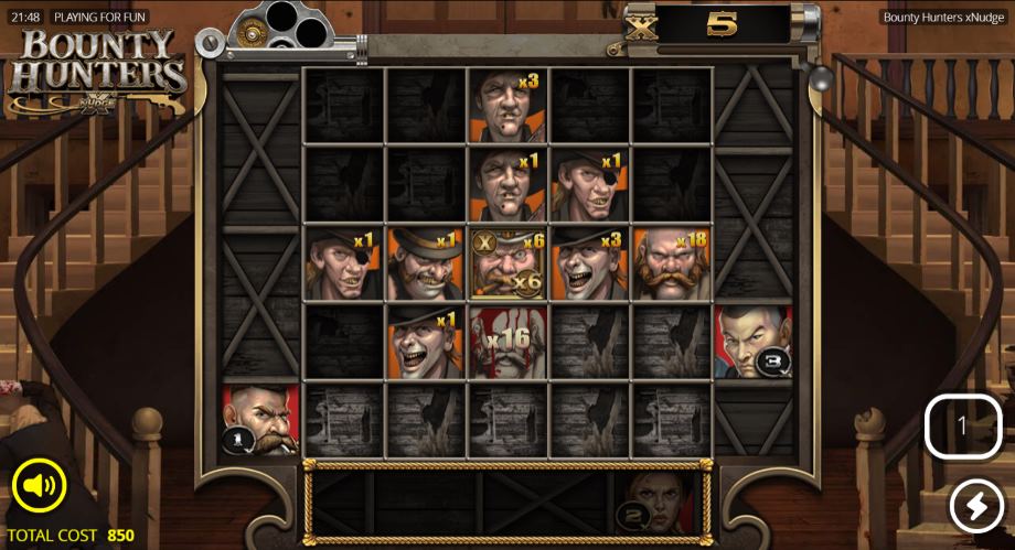 bounty hunters showdown spins funksjon