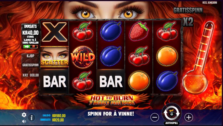 hot to burn 7 deadly free spins spill