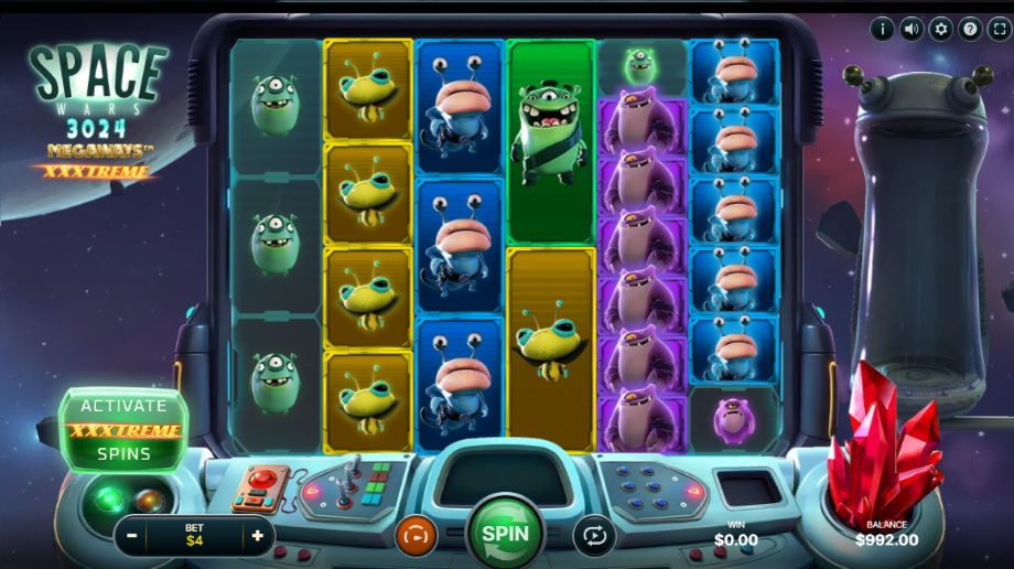 space wars megaways xxxtreme spill