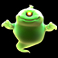 boo grønt spøkelse symbol
