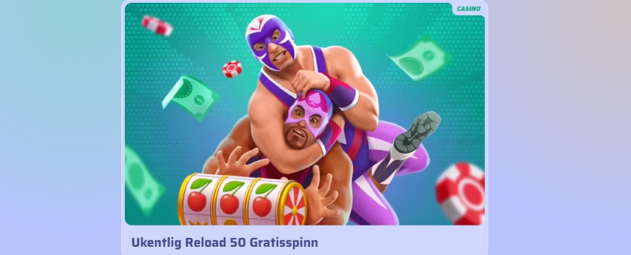 spinrollz casino ukentlig reload 50 gratisspinn