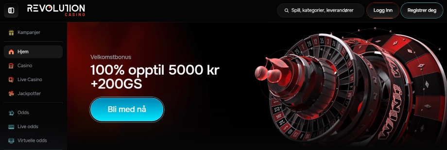 revolution casino anmeldelse
