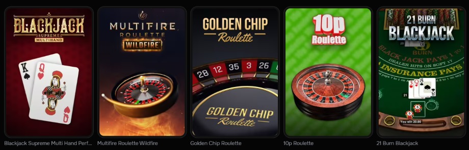 revolution casino bordspill
