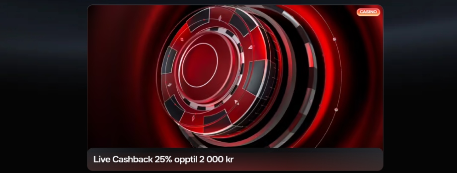 revolution casino live cashback