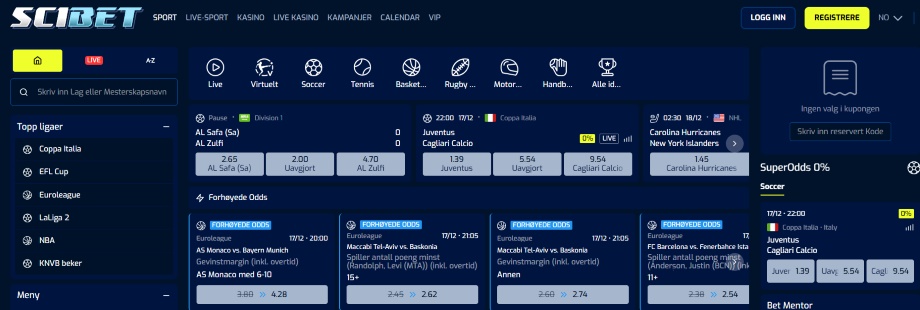 scibet casino odds
