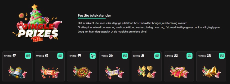tiktakbet bonuser