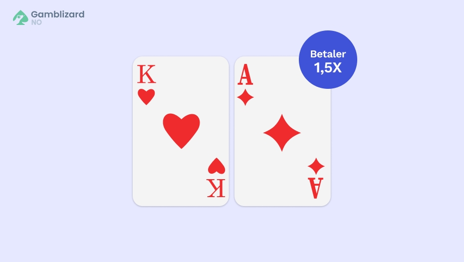 blackjack betaler