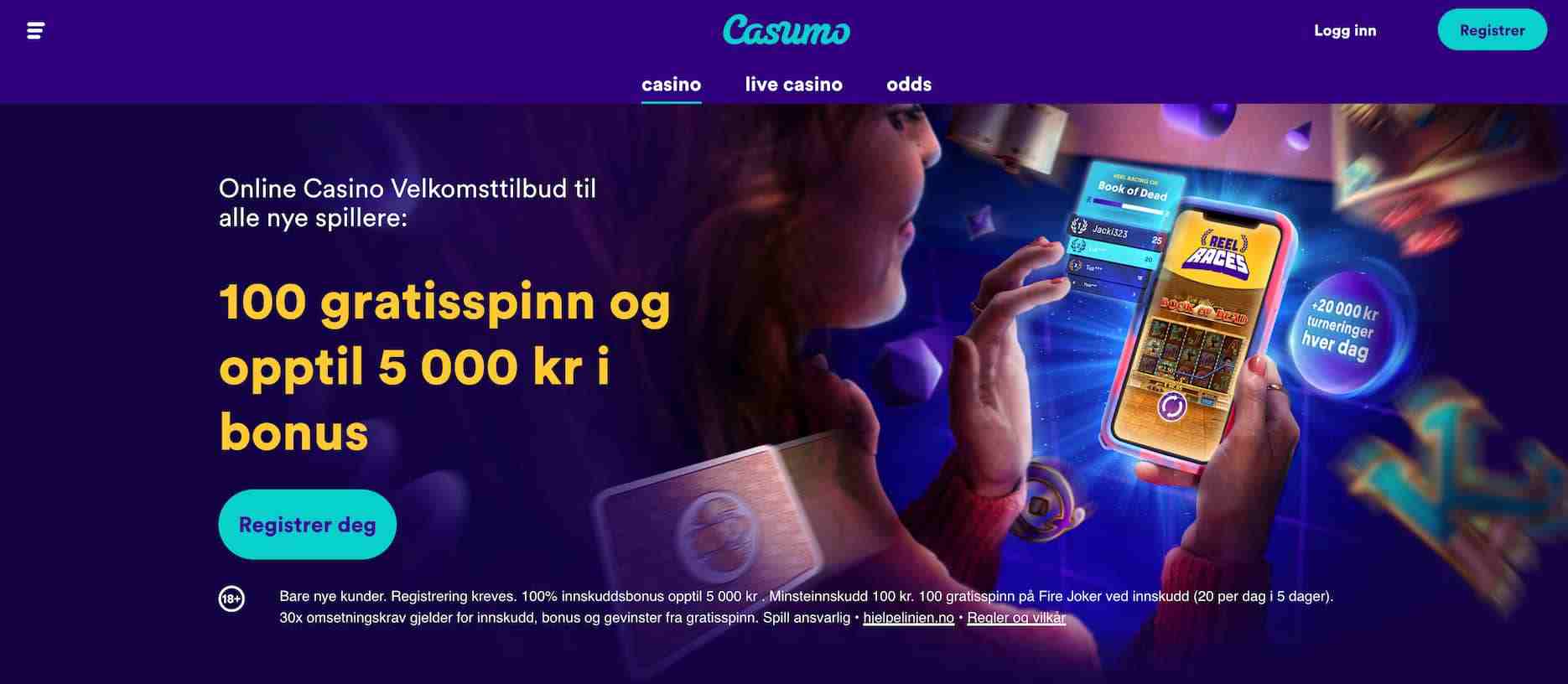 casumo velkomstbonus