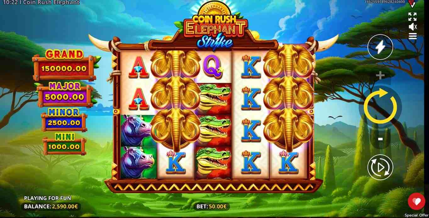 coin rush elephant spilleautomater