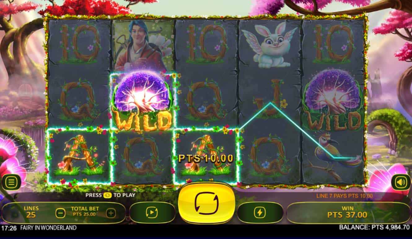 fairy in wonderland spilleautomater