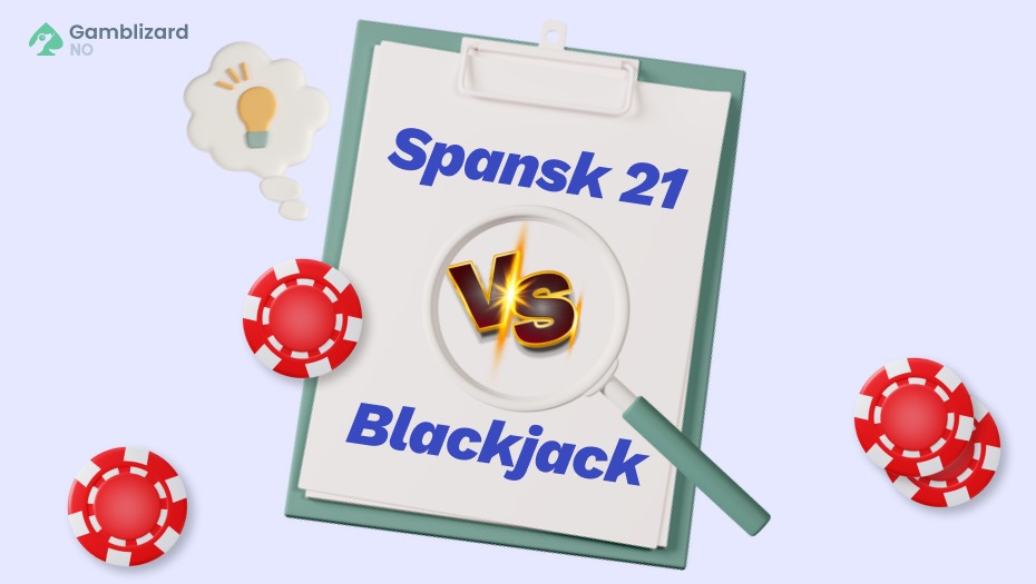 forskjellen mellom spanish 21 og blackjack