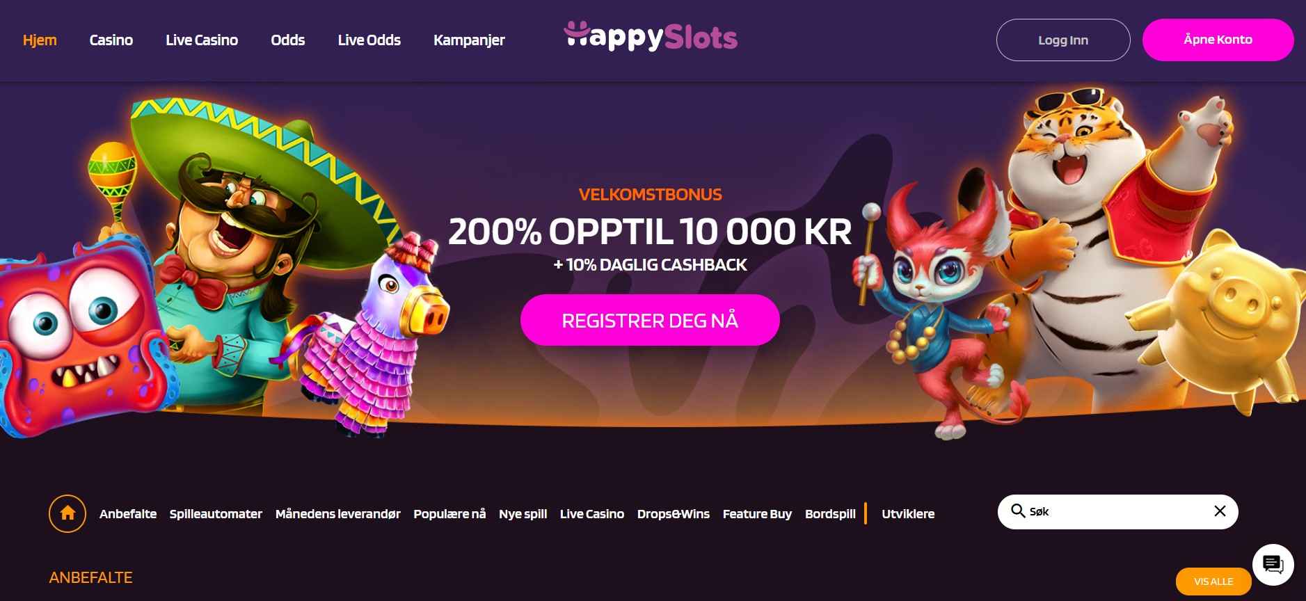 happy slots casino main page