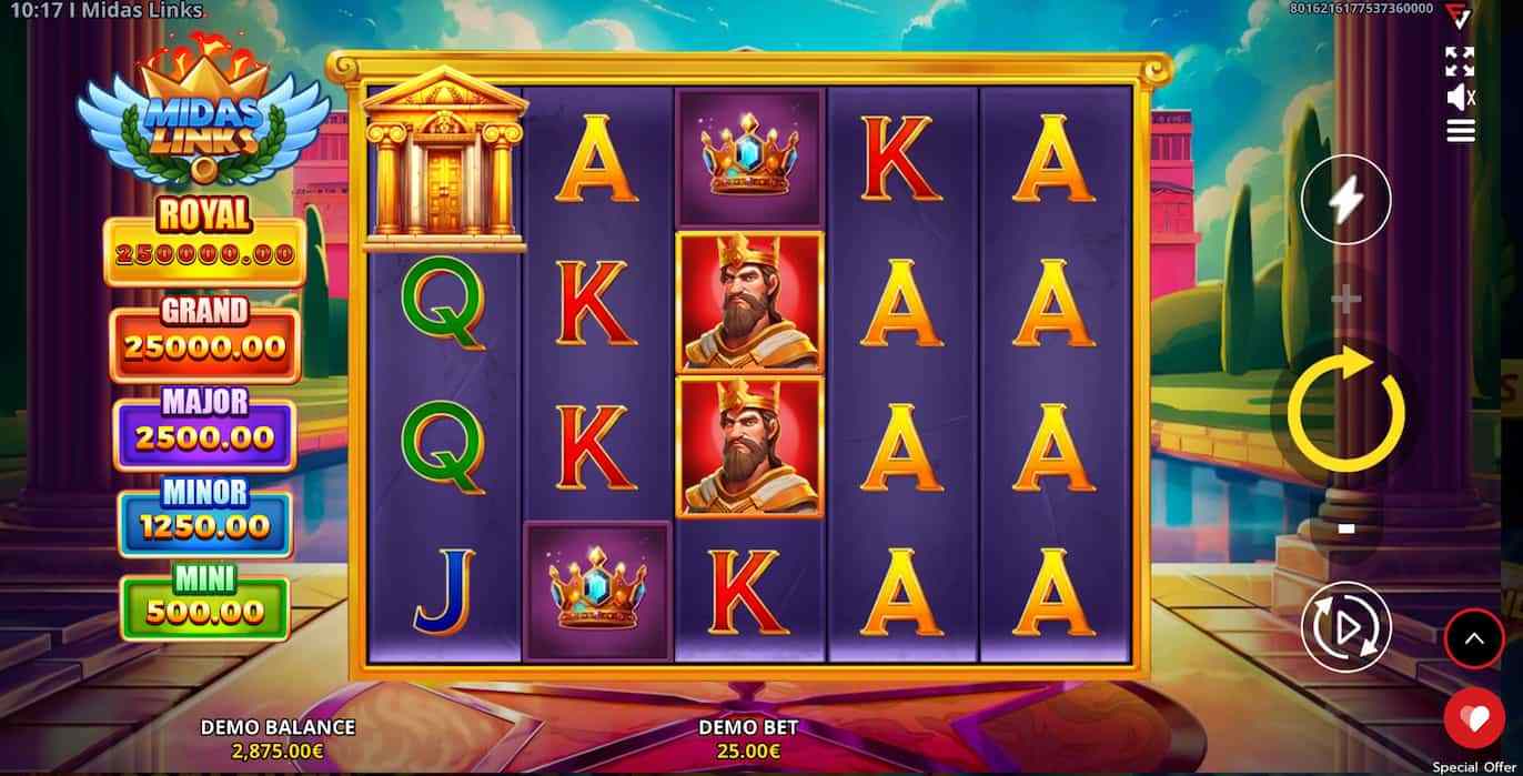midas links spilleautomater