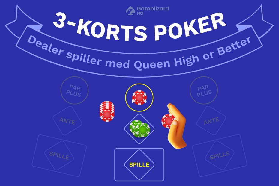 regler for 3 kort poker