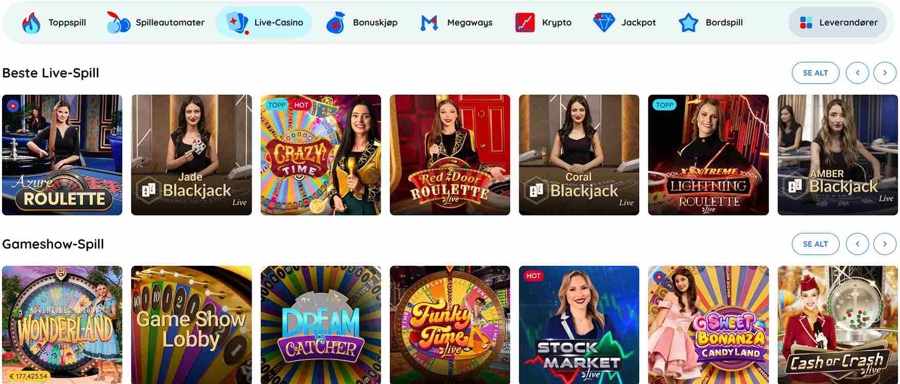 rooli casino live casino