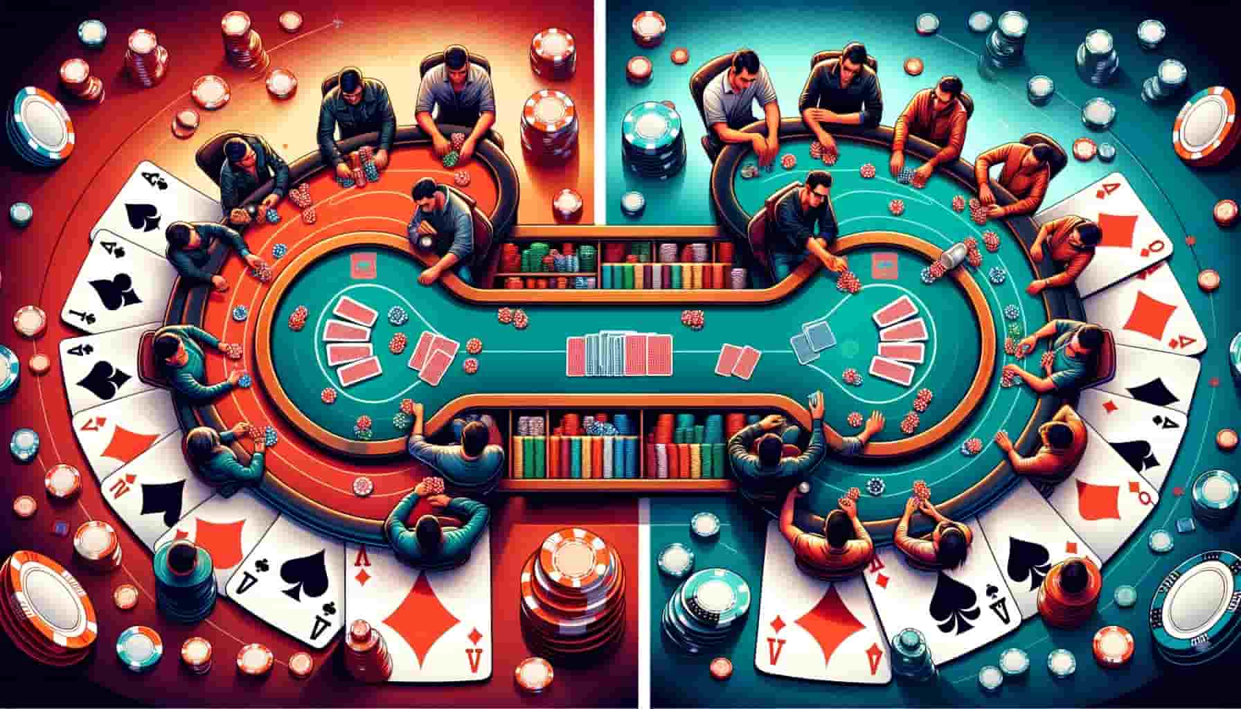 runde med texas holdem eller omaha