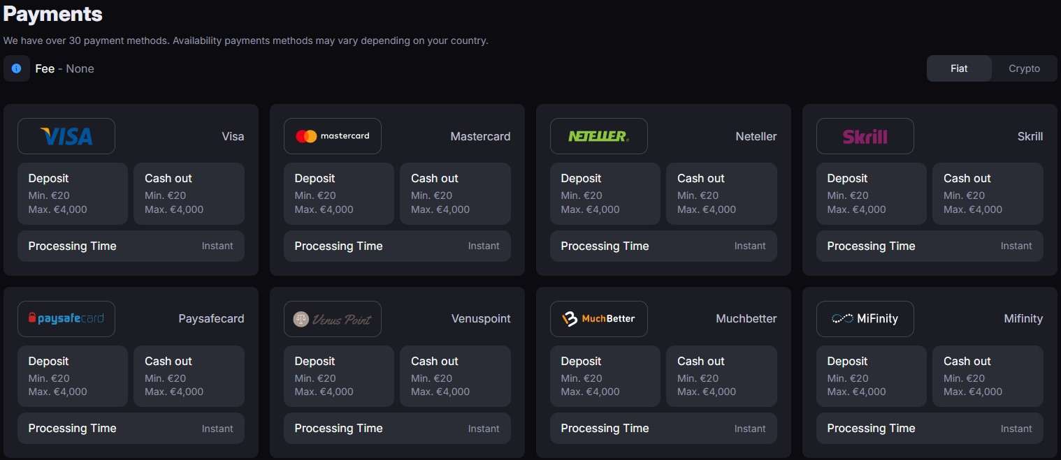 skycrown deposit methods