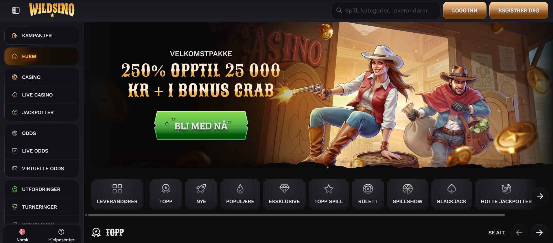 wildsino main page