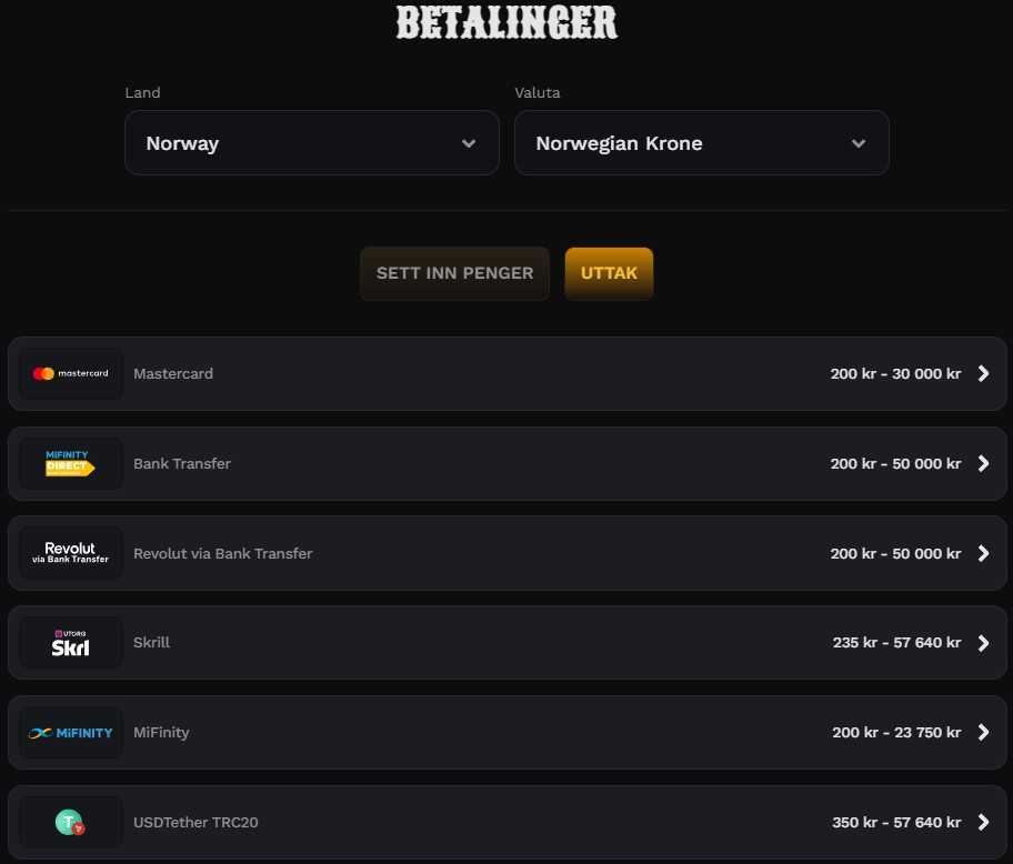 wildsino withdrawal methods