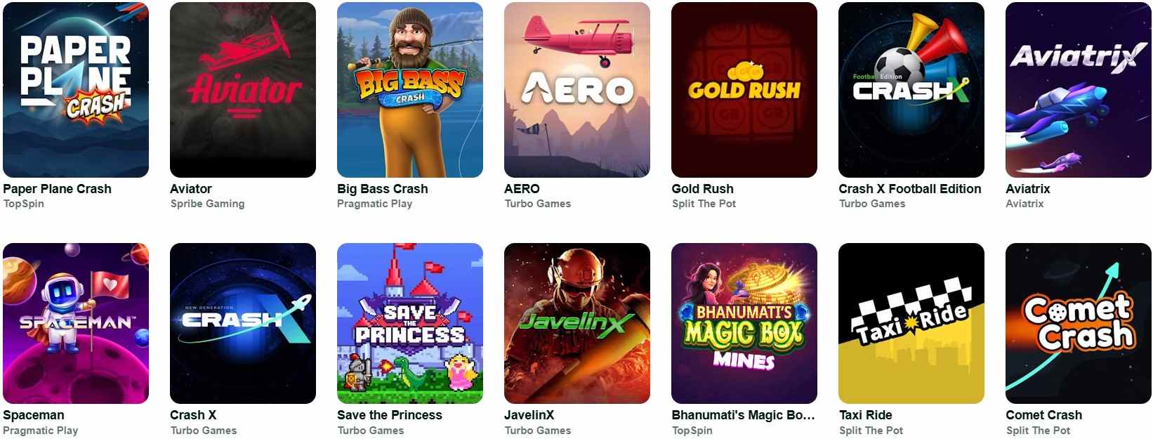 biglucky crash games